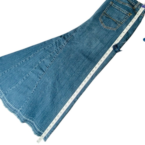 A.N.A Stretch Denim Mermaid Maxi Skirt 14T - Picture 7 of 8